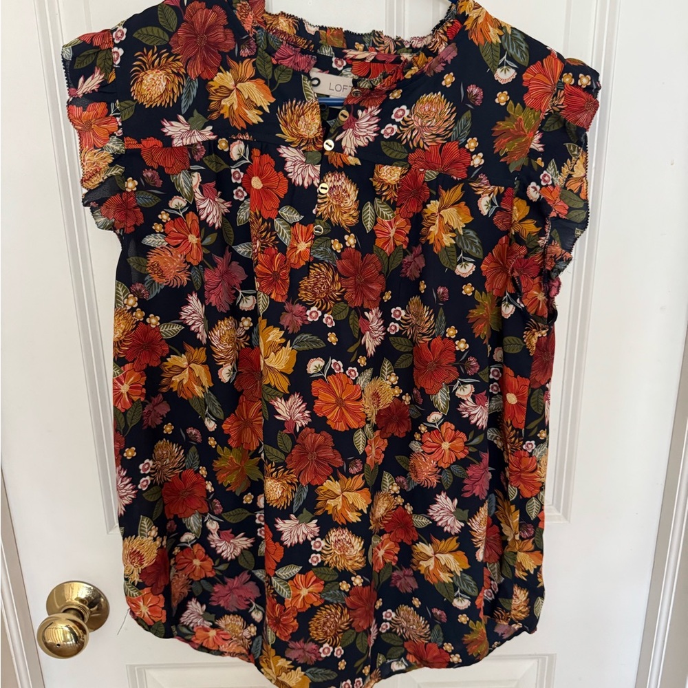 LOFT Women's Floral Top - Multicolor